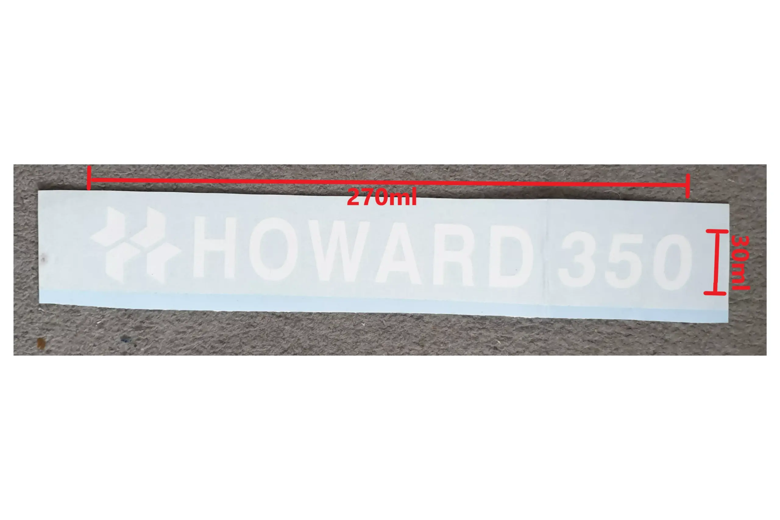 Belt Guard Sticker Howard 350 Later Model